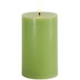 Bloklys LED &Oslash;7,5/H12,5 cm, Spring Green