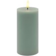 Bloklys LED &Oslash;7,5/H15 cm, Sandgr&oslash;n