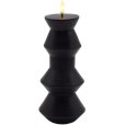 Nordic Sculpture Bloklys Geometri LED &Oslash;9,2/H20,3 cm, Sort