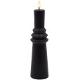 Nordic Sculpture Bloklys Ringet LED &Oslash;6,1/H21,7 cm, Sort