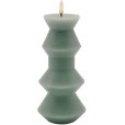 Nordic Sculpture Bloklys Geometri LED &Oslash;9,2/H20,3 cm, Sandgr&oslash;n