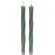 Nordic Sculpture Kronelys Twist LED 2 stk. &Oslash;2,4/H26 cm