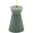Nordic Sculpture Bloklys Kegle LED &Oslash;6,7/H10 cm, Sandgr&oslash;n
