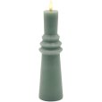 Nordic Sculpture Bloklys Ringet LED &Oslash;6,1/H21,7 cm, Sandgr&oslash;n