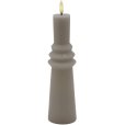 Nordic Sculpture Bloklys Ringet LED &Oslash;6,1/H21,7 cm, Varm Gr&aring;