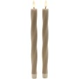 Nordic Sculpture Kronelys Twist LED 2 stk. &Oslash;2,4/H26 cm