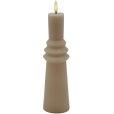 Nordic Sculpture Bloklys Ringet LED &Oslash;6,1/H21,7 cm, Lys Karamel