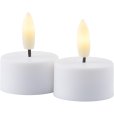 Exclusive Fyrfadslys 2 stk. &Oslash;4 cm, Hvid