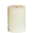 Bloklys LED &Oslash;7,5/H10 cm, Ivory