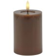 Bloklys LED &Oslash;7,5/H10 cm, Toffee