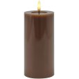 Bloklys LED &Oslash;7,5/H15 cm, Toffee