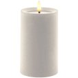 Bloklys LED &Oslash;7,5/H10 cm, Velour/Irory