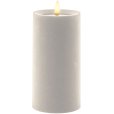 Bloklys LED &Oslash;7,5/H15 cm, Velour/Irory