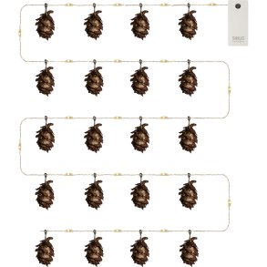 Sirius Molly Kogle-guirlande 2 m, Brun/Guld