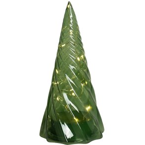 Sirius Vilma Lysdekoration Træ LED H19 cm, Grøn