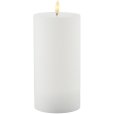 Genopladeligt Bloklys LED H20 cm, Hvid