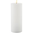 Genopladeligt Bloklys LED H25 cm, Hvid