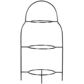 House Doctor Sana Tallerkenopsats H47 cm, Sølvfinish