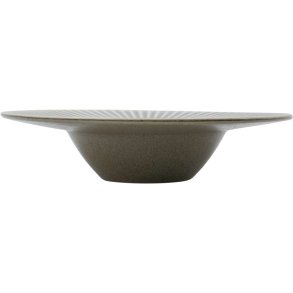 House Doctor Pleat Pastatallerken 26 cm, Grå/Brun