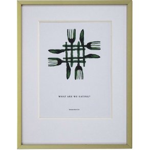 House Doctor Dinner Wall Art 23x30 cm, Grøn