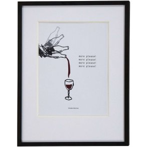 House Doctor Wine Wall Art 23x30 cm, Bordeaux