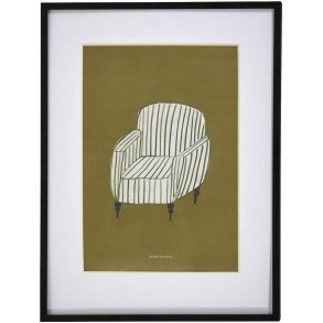House Doctor Chair Wall Art 30x40 cm, Sennepsgul