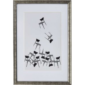 House Doctor Inco Wall Art 40x60 cm, Sort