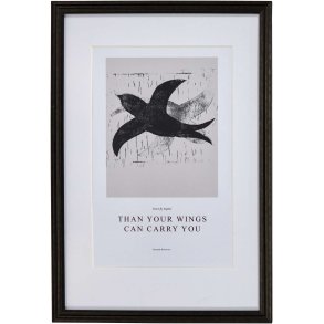 House Doctor Fly Wall Art 40x60 cm, Sort