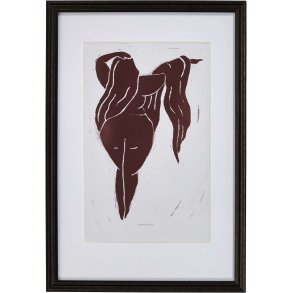 House Doctor Lady Wall Art 40x60 cm, Bordeaux