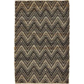 House Doctor Monta Tæppe 83x130 cm, Sort/Jute
