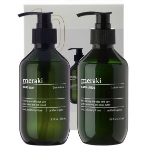 Meraki Gaveæske m. Håndsæbe & Håndlotion 275 ml, Cotton Haze