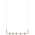 Lysestage 102 cm, Antik Messing