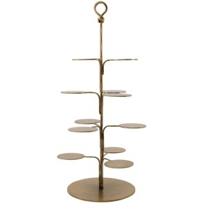 House Doctor Seny Opsats Ø18 cm, Antik Messingfinish