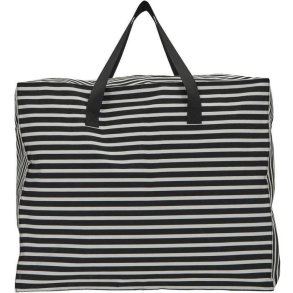 House Doctor Leaf Opbevaring 58x32 cm, Sort/Råhvid