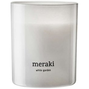Meraki Duftlys Ø8/H9,5 cm, White Garden