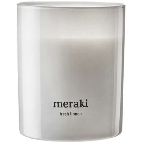 Meraki Duftlys Ø8/H9,5 cm, Fresh Linen