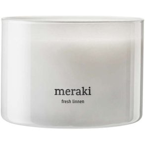 Meraki Duftlys Ø10/H7,5 cm, Fresh Linen