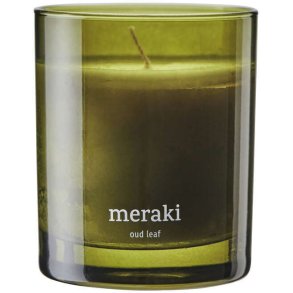 Meraki Duftlys Ø8/H9,5 cm, Oud Leaf