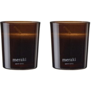 Meraki Duftlys 2 stk. Ø6/H7 cm, Warm Tonka