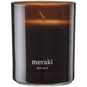 Meraki Duftlys Ø8/H9,5 cm, Dark Wood
