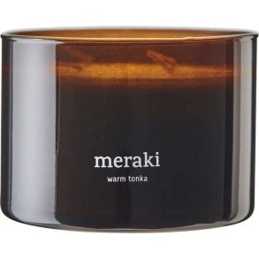 Meraki Duftlys Ø10/H7,5 cm, Warm Tonka