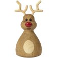 Rensdyr Woozie 12 cm, Eg