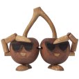 Kirsebær Cha-Cha Cherries 12 cm, Mørk Mahogni