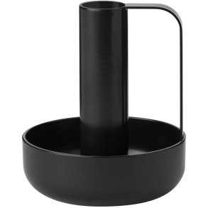 Stelton Ida Lysestage H10 cm, Sort