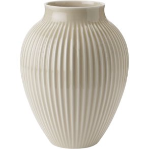 Knabstrup Keramik Vase H27 cm, Ripple Sand