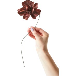 Studio About Papirblomst Daisy 43 cm, Bordeaux
