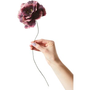 Studio About Papirblomst Peony 42 cm, Aubergine