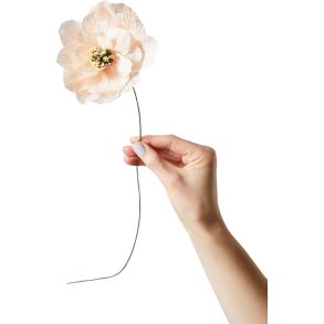 Studio About Papirblomst Poppy 43 cm, Nude