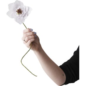 Studio About Papirblomst Poppy 43 cm, Lilla