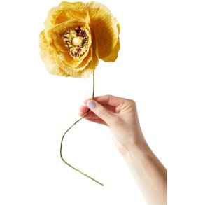 Studio About Papirblomst Ice Poppy 44 cm, Okker